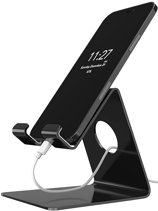 Elv Mobile Phone Tabletop Holder for Phones and Tablets - Black